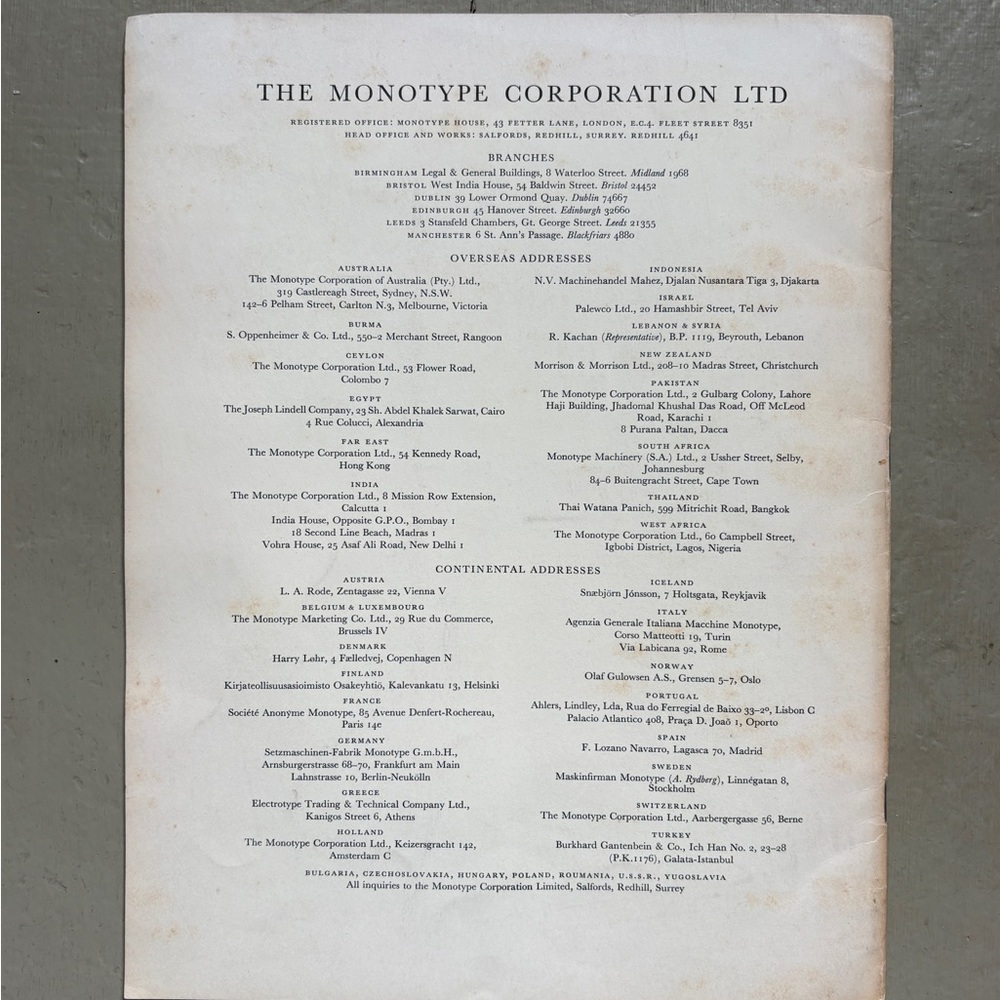 Spring 1958 The Monotype Recorder Typography for Hospitality Lancashire Coast - Picture 10 of 10